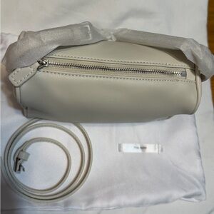 The Row  90’s Off-White Leather Bag